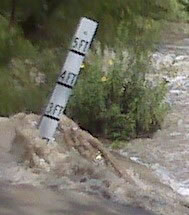 stream at flood stage